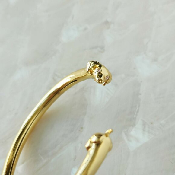 Kate Spade • Hot Dog Gold Flex Cuff Bracelet - Picture 2 of 3